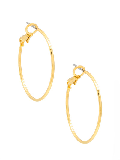 Small Metal Slim Hoop Earring