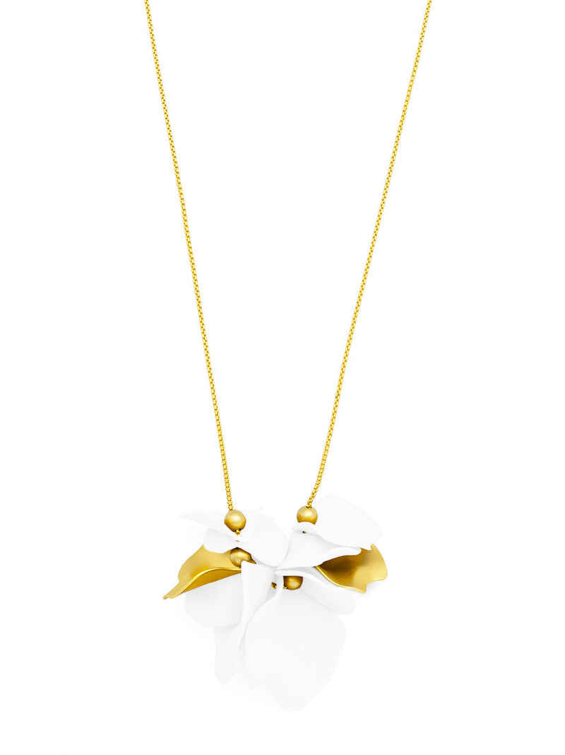 Flower Petal Long Necklace