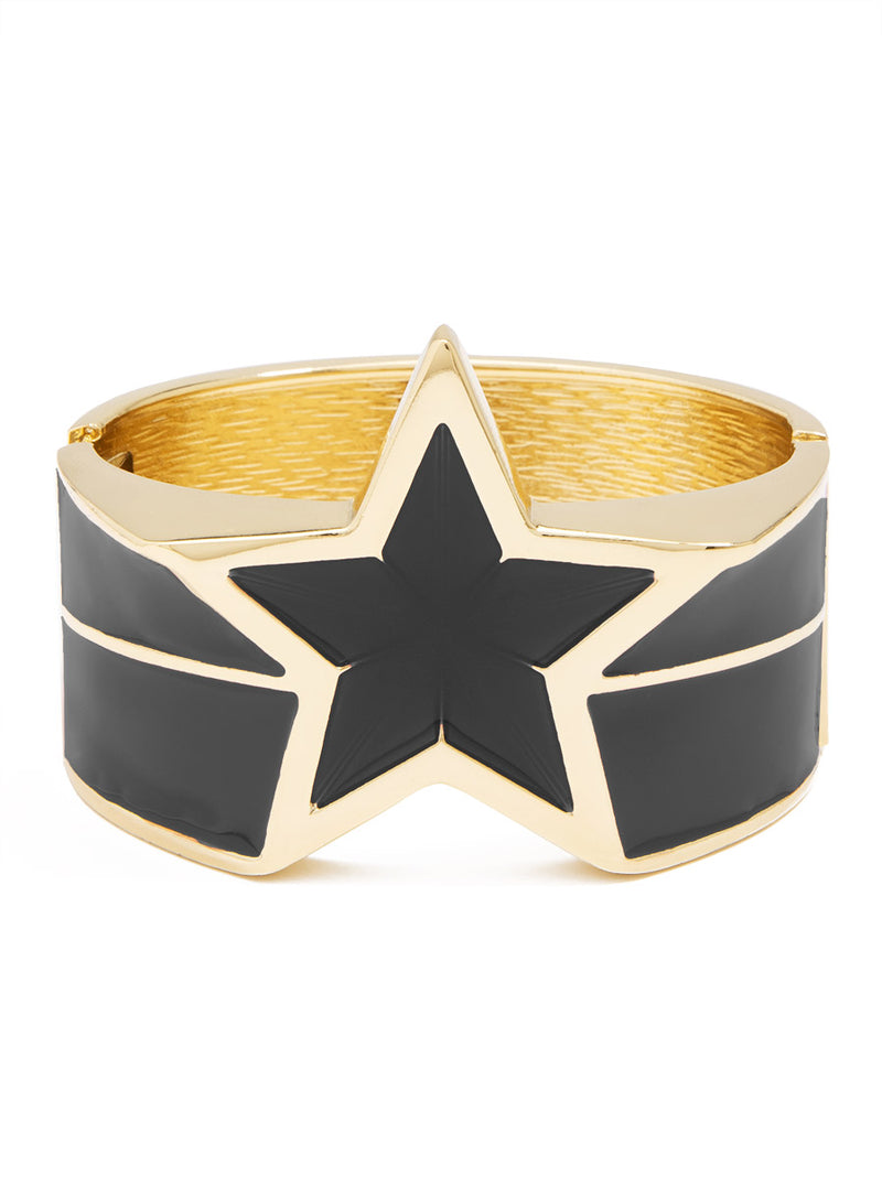 Star Enamel Statement Bracelet