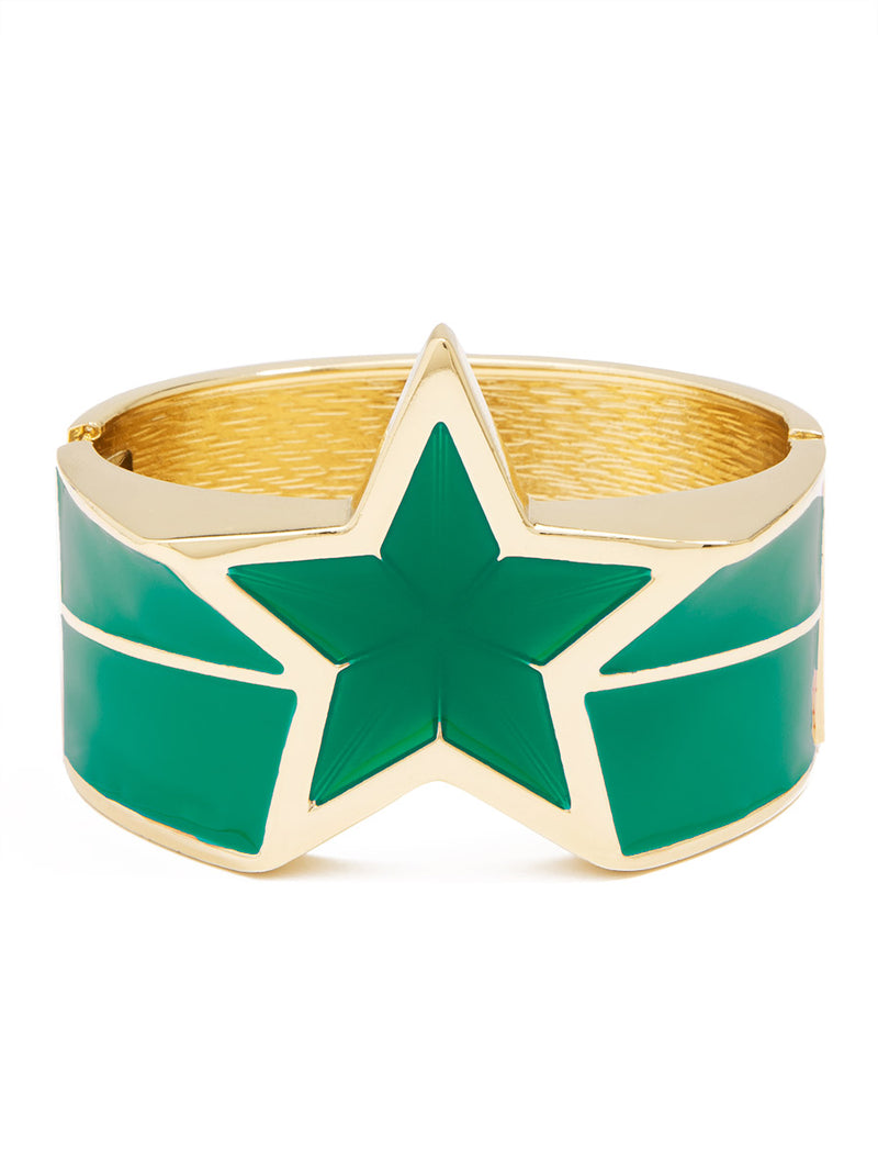 Star Enamel Statement Bracelet