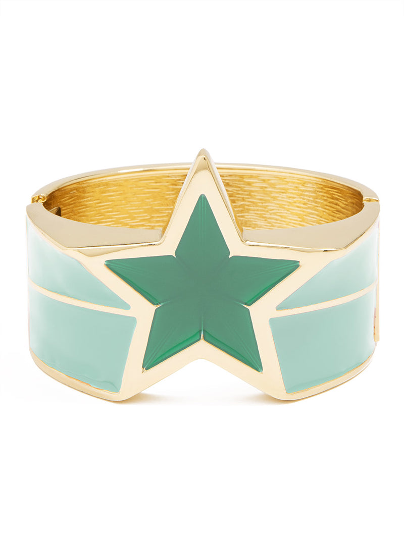 Star Enamel Statement Bracelet