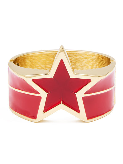 Star Enamel Statement Bracelet