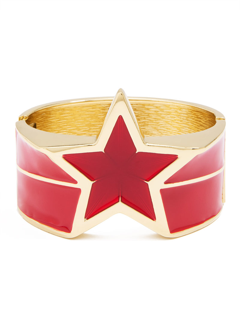 Star Enamel Statement Bracelet