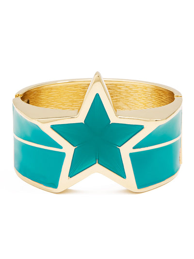 Star Enamel Statement Bracelet