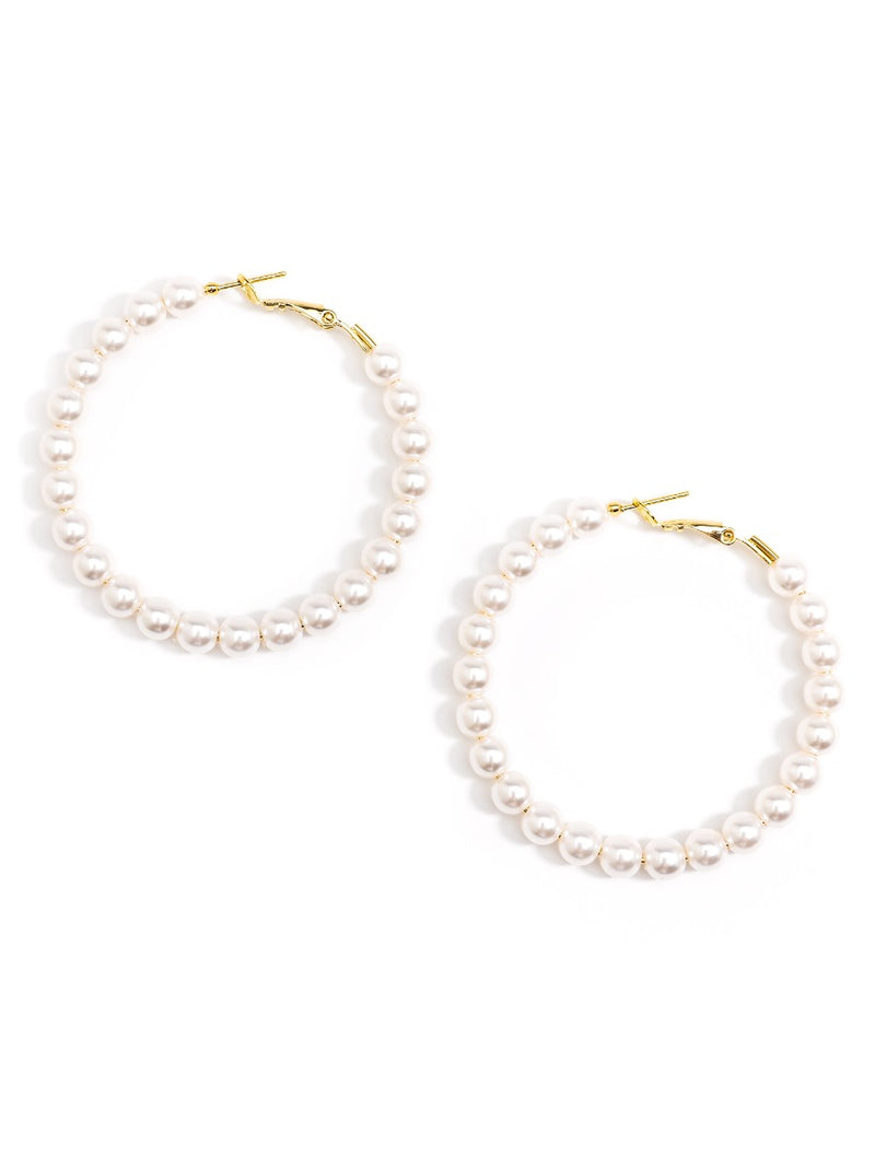 Beaded Hoop Earring