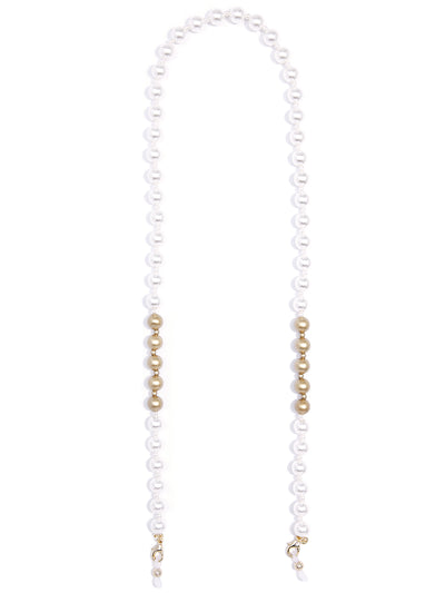 Matte Gold and Pearl Eyeglass Chain