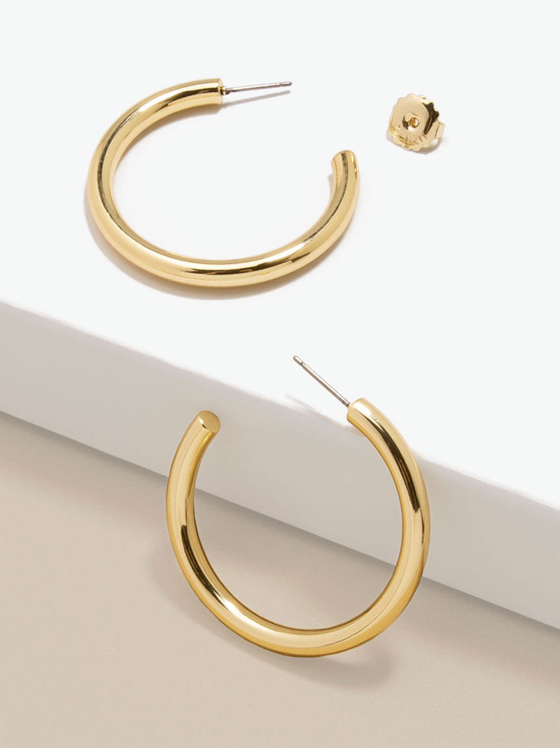 Matte Finish Small Hoop Earring